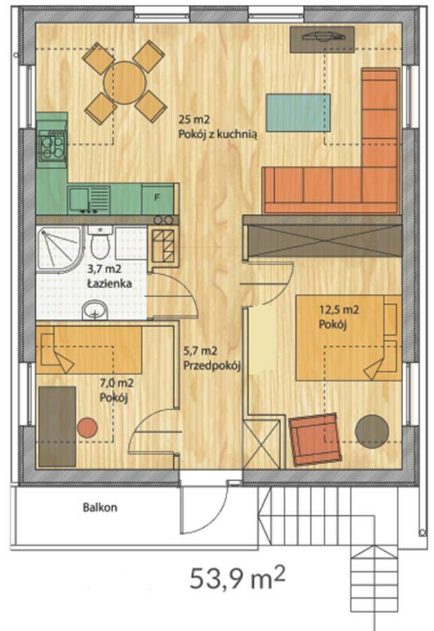 Nadmorski apartament z ogrodem Łukęcin Zewnętrze zdjęcie